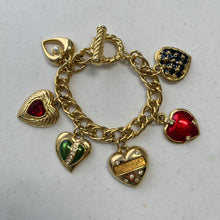 Load image into Gallery viewer, Vintage Victoria's Secret Heart Charm Bracelet