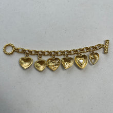 Load image into Gallery viewer, Vintage Victoria's Secret Heart Charm Bracelet