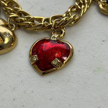 Load image into Gallery viewer, Vintage Victoria's Secret Heart Charm Bracelet