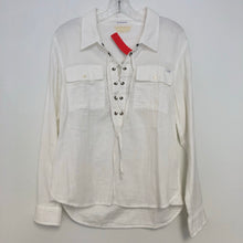 Load image into Gallery viewer, $258 MOTHER Medium Lace Up Blouse Top
