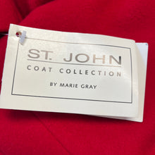 Load image into Gallery viewer, $1,395 St. John Coat Collection 8 Red Long Coat