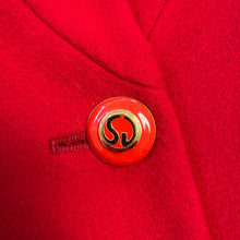 Load image into Gallery viewer, $1,395 St. John Coat Collection 8 Red Long Coat