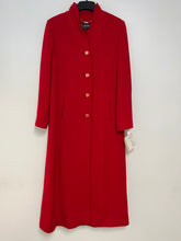 Load image into Gallery viewer, $1,395 St. John Coat Collection 8 Red Long Coat