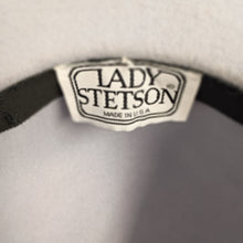 Load image into Gallery viewer, Vintage Lady Stetson Wool Felt Hat with Black Side Knot Band
