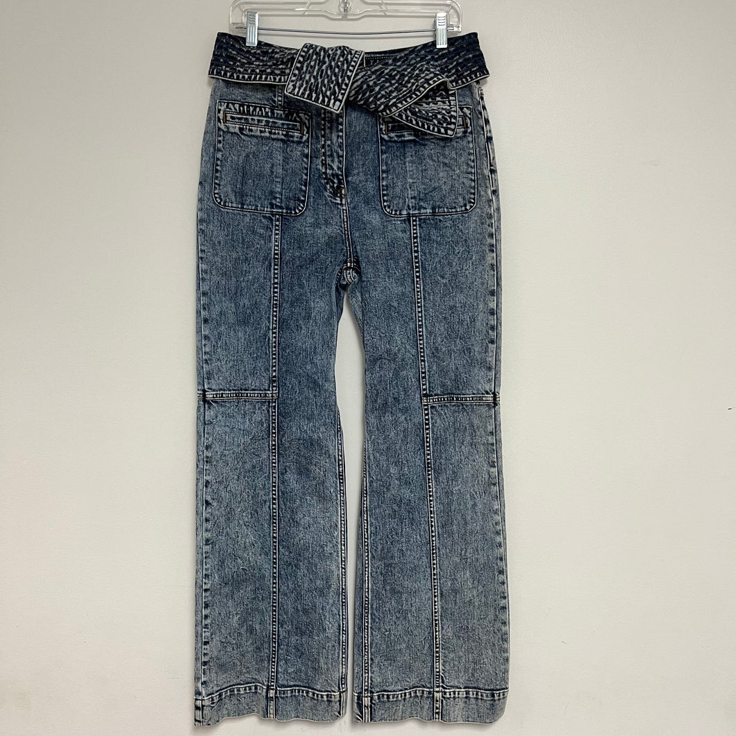 $425 Ulla Johnson 10 Wade Flare Jeans