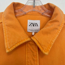 Load image into Gallery viewer, Zara Large Orange Denim Jacket
