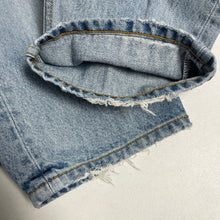 Load image into Gallery viewer, $350 EB Denim 24 00 Distressed Straight Leg jeans
