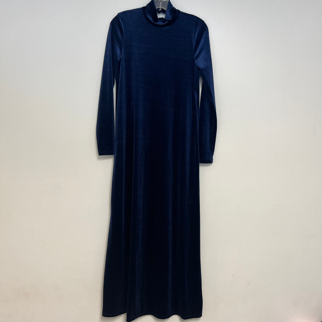 Anthropologie Amadi XS Blue Velvet Dress