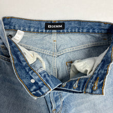 Load image into Gallery viewer, $350 EB Denim 24 00 Distressed Straight Leg jeans
