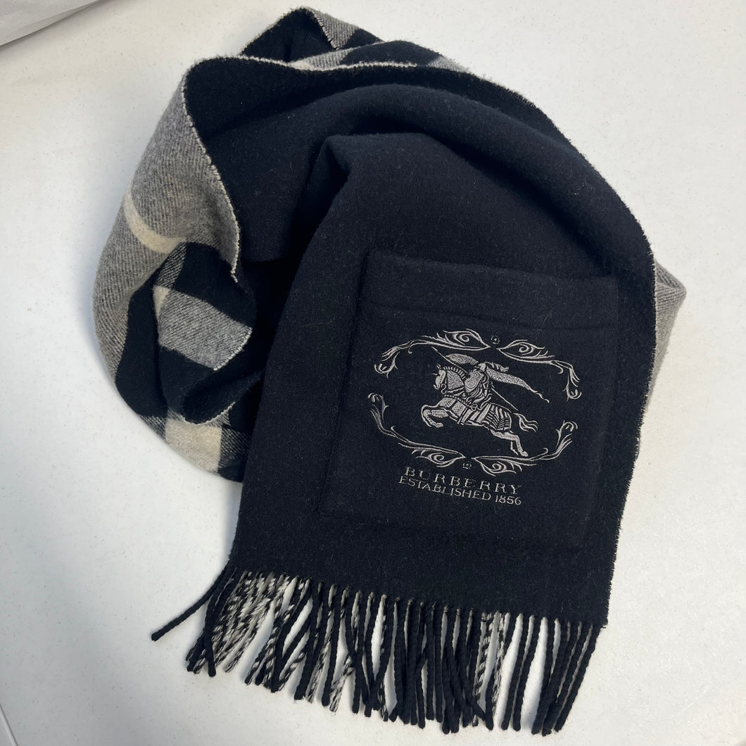 Burberry Wool Cashmere Reversible Scarf