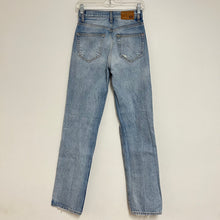 Load image into Gallery viewer, $350 EB Denim 24 00 Distressed Straight Leg jeans
