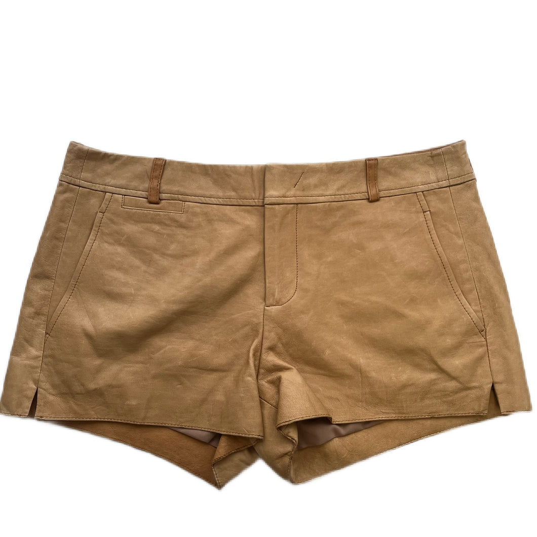 Vince 2 Brown Leather Shorts
