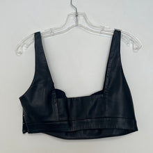 Load image into Gallery viewer, Zara Trafaluc Leather Crop Top
