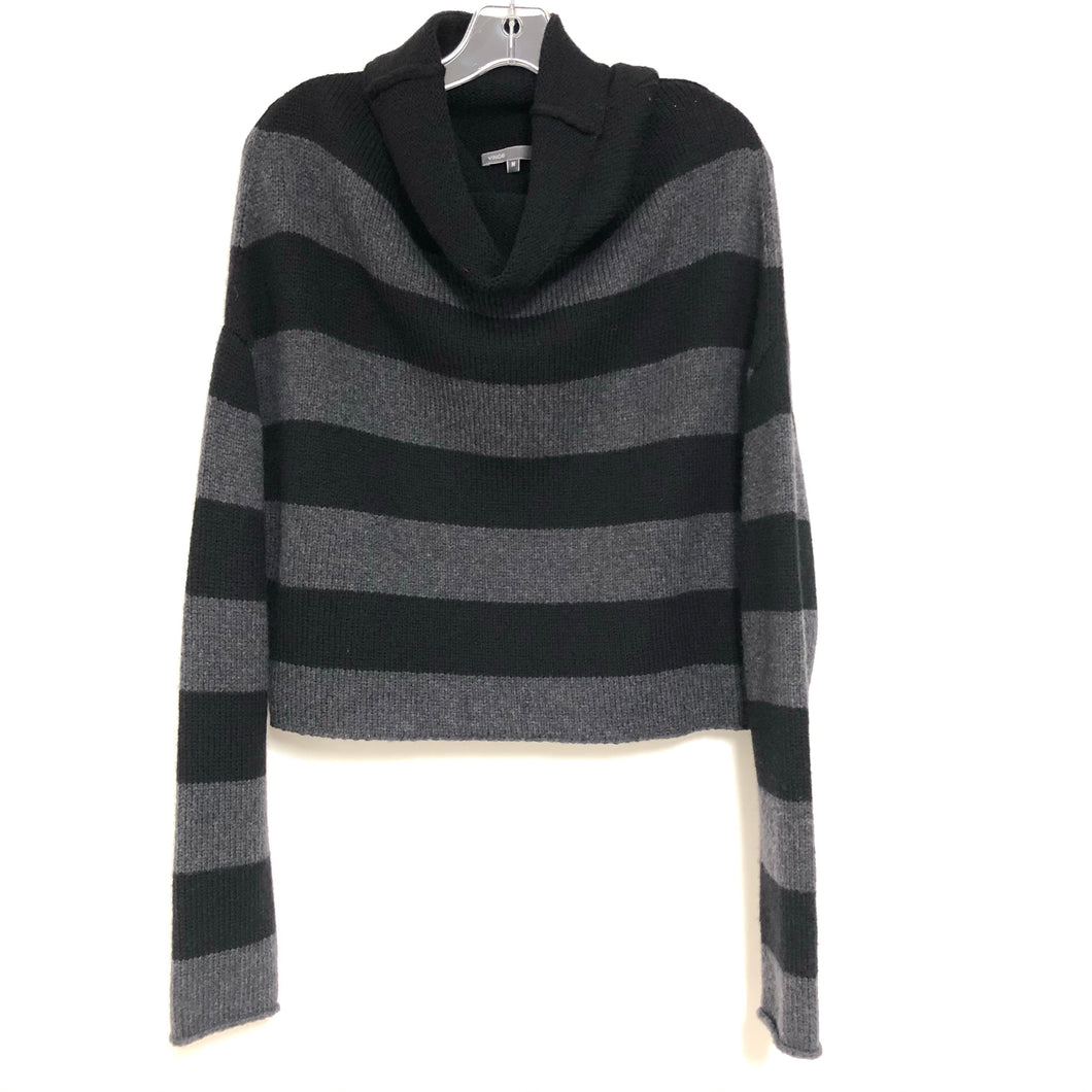 Vince Medium Striped Crop Wool Sweater
