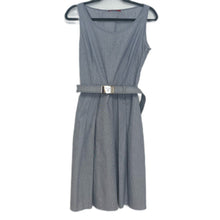 Load image into Gallery viewer, Prada 10 Pinstrip Belted Dress

