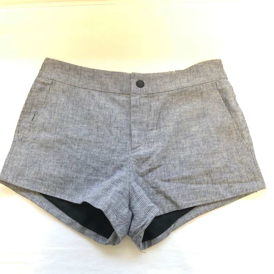 Rag & Bone NY 0 Nesi Side Stripe Leather Shorts