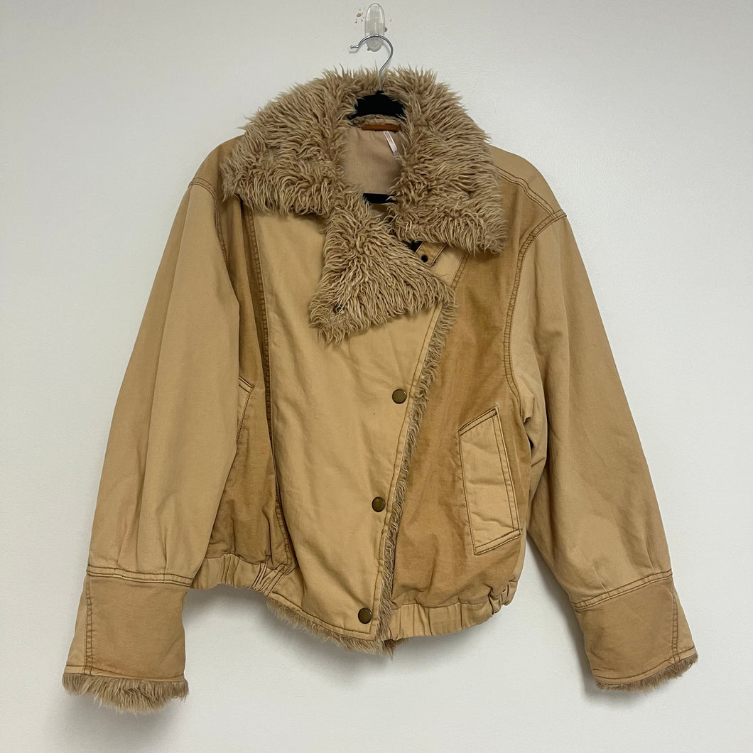 Free People Small Owen Sherpa Teddy Coat