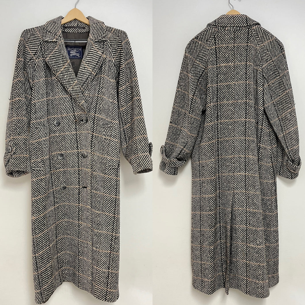 Vintage Burberry Prorsum 10 M/L Tweed XLong Coat